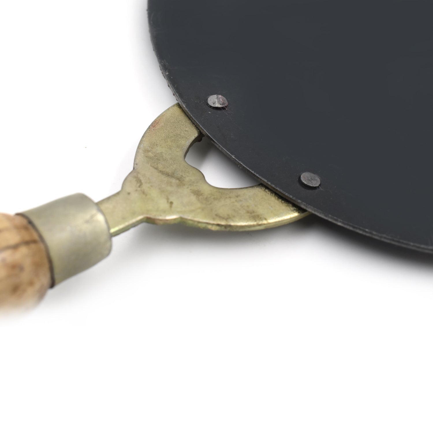 2692 Wooden Handle Roti Tawa used in all household and kitchen purposes for making rotis and parathas etc. freeshipping - DeoDap 2692 Wooden Handle Roti Tawa used in all household and kitchen purposes for making rotis and parathas etc. freeshipping - DeoDap